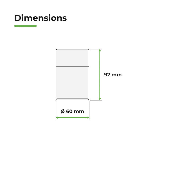 Applique Murale Blanche IP65 pour Ampoule GU10 - Pack de 10 – dimensions