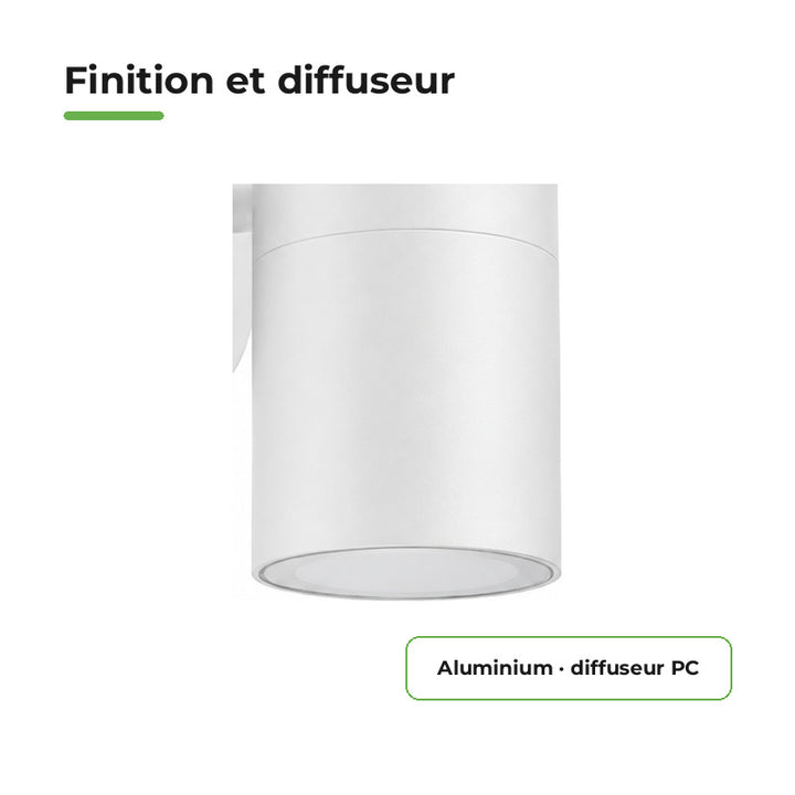 Applique Murale Blanche IP65 Double Faisceau GU10