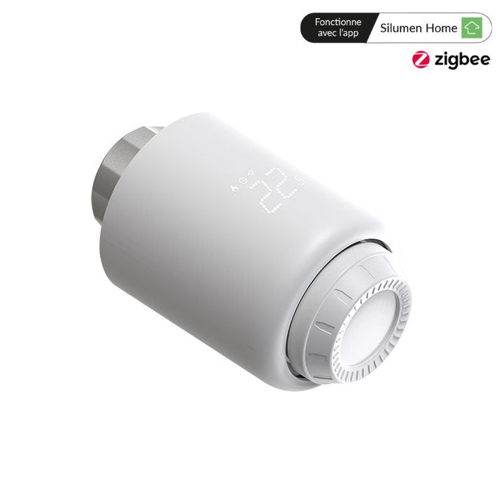 Kit de Têtes Thermostatiques Connectées Universelle + Passerelle ZigBee (Kit 2 têtes + 1 passerelle)