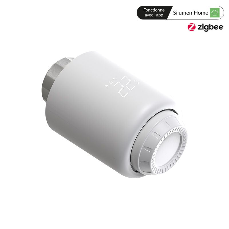 Kit de Têtes Thermostatiques Connectées Universelle + Passerelle ZigBee (Kit 4 têtes + 1 passerelle)
