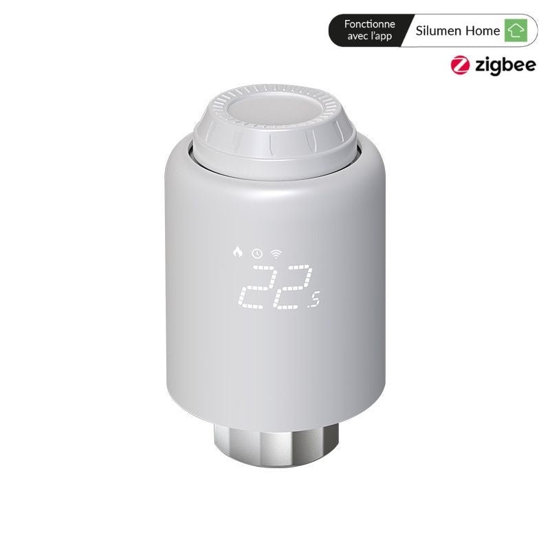 Kit de cabeza termostática con conexión universal + puerta de enlace Zigbee