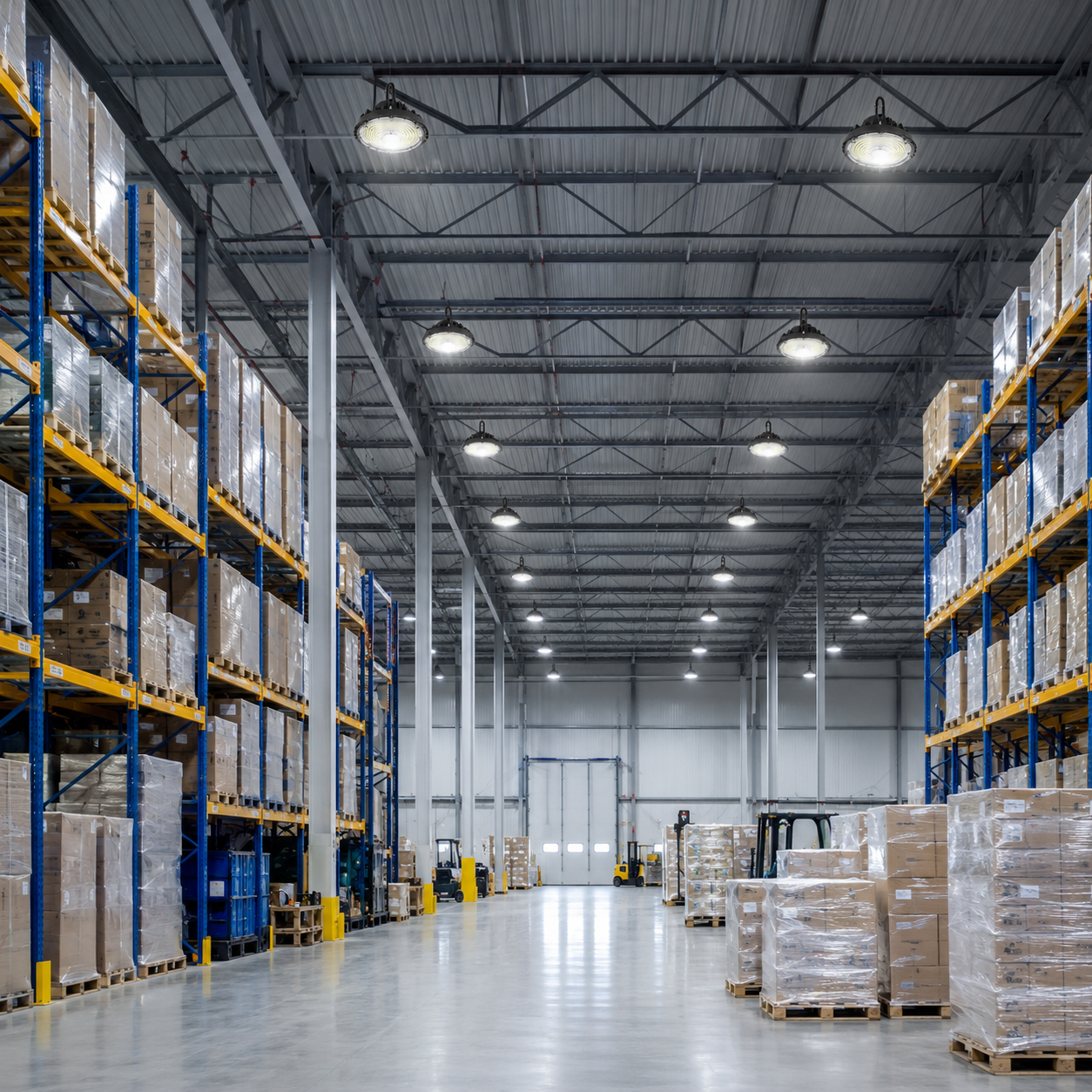Suspension LED Industrielle UFO Dimmable 150W-200W-250W 187lm/W avec détecteur de mouvement - Garantie 5 ans