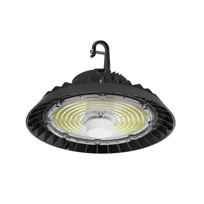 Suspension LED Industrielle UFO Dimmable 150W-200W-250W 187lm/W avec détecteur de mouvement - Garantie 5 ans
