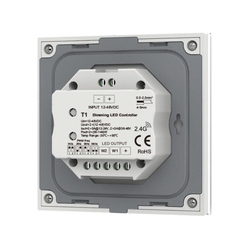 Variateur LED Monocouleur 12-48V DC Max 10A - Blanc