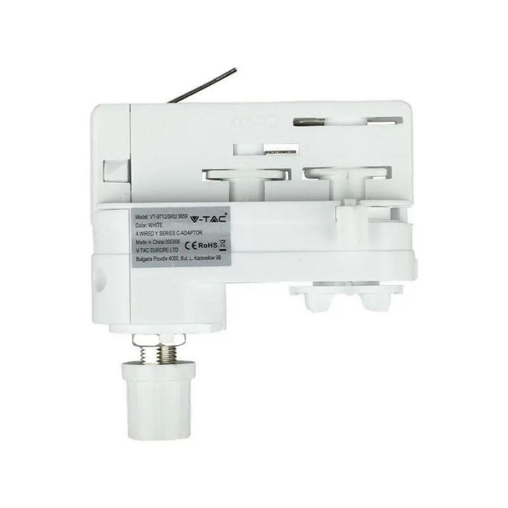 Adaptateur pour Rail Triphasé Blanc