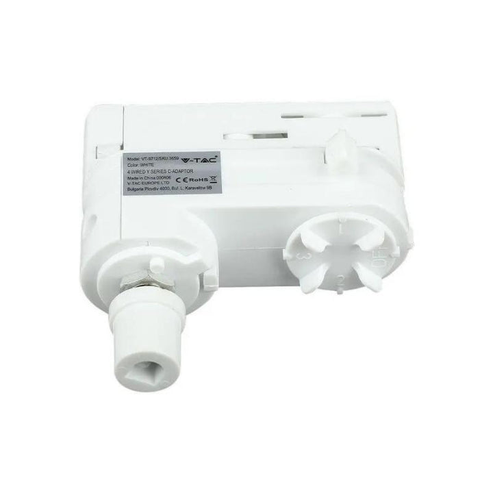 Adaptateur pour Rail Triphasé Blanc