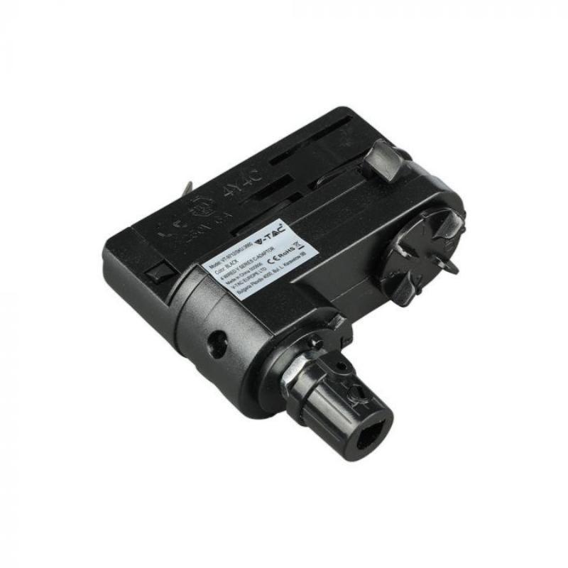 Adaptateur pour Rail Triphasé Noir