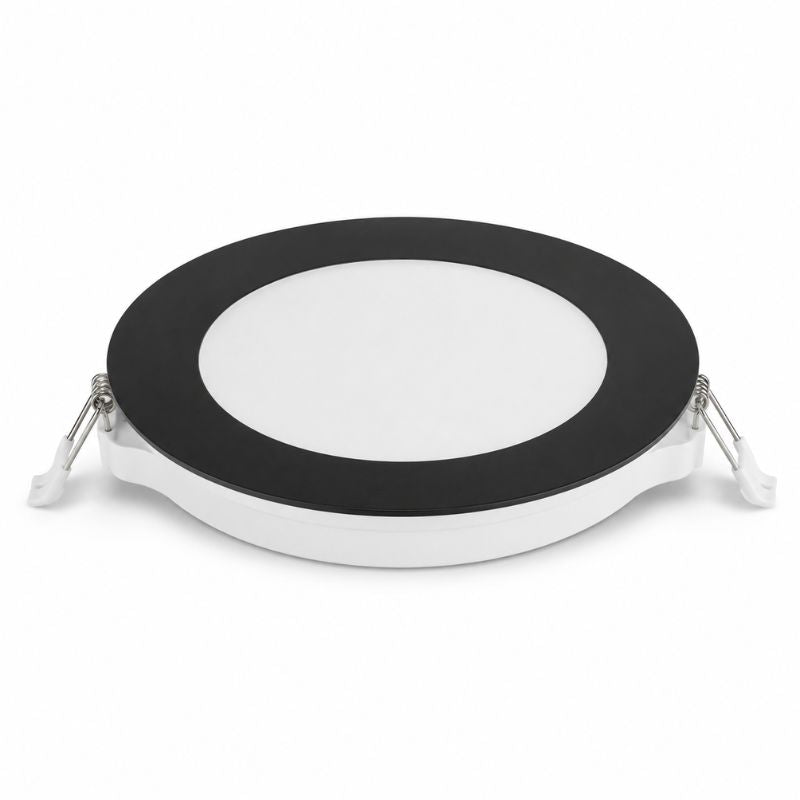 Spot LED Extra Plat Rond 18W Noir CCT IP54 Ø170mm - 2800K/4200K/6200K
