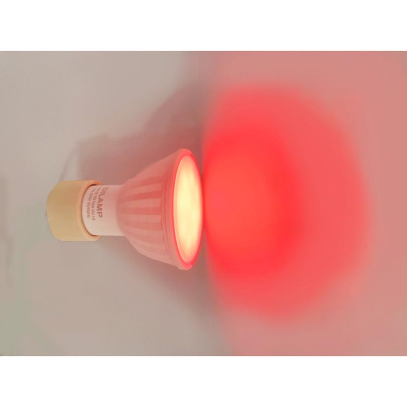Ampoule LED GU10 7W 220V Rouge
