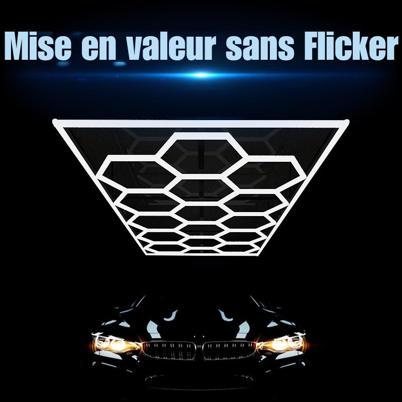 Kit 14 LED Hexagonal 562,5W avec cadre 110lm/w