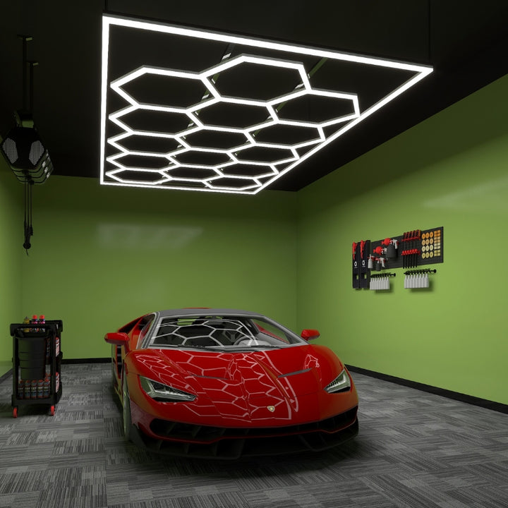 Kit 15 LED Hexagonal 582W avec cadre 110lm/w