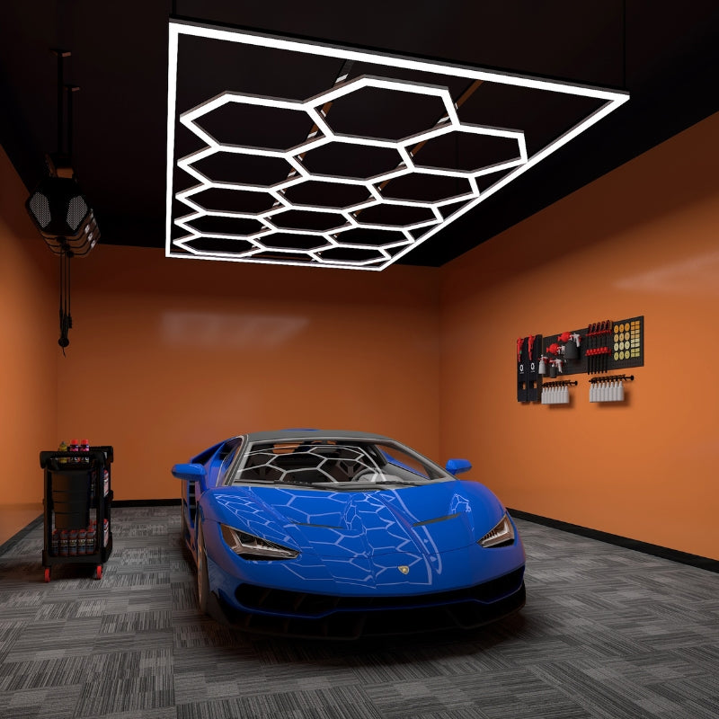 Kit 15 LED Hexagonal 582W avec cadre 110lm/w