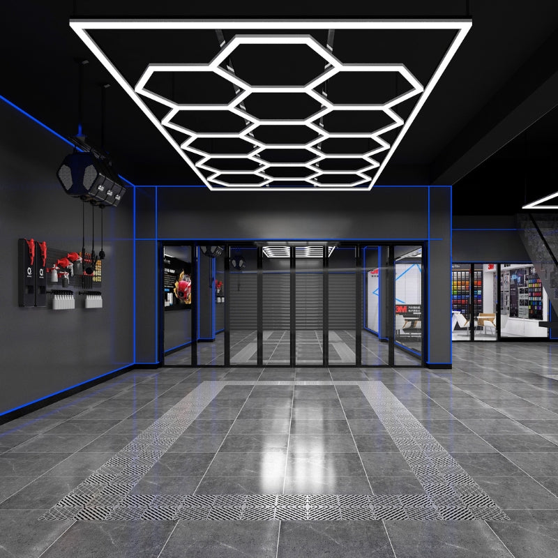 Kit 15 LED Hexagonal 582W avec cadre 110lm/w