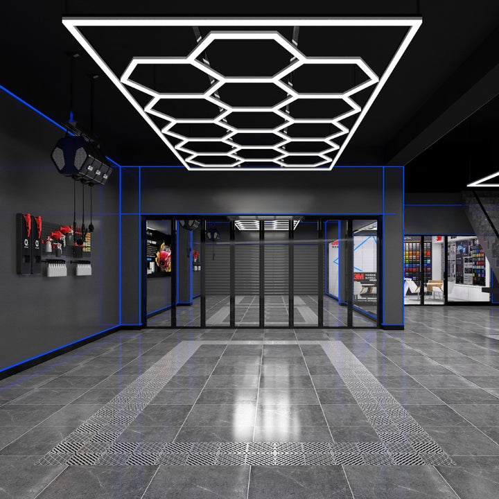 Kit 15 LED Hexagonal 582W avec cadre 110lm/w