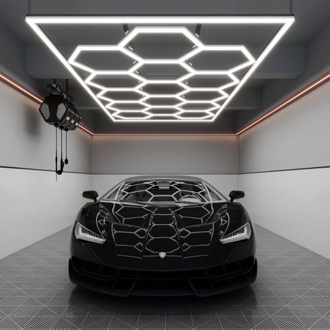 Kit 15 LED Hexagonal 582W avec cadre 110lm/w