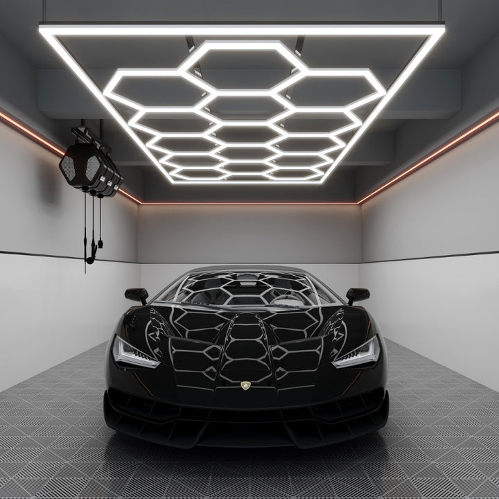 Kit 15 LED Hexagonal 582W avec cadre 110lm/w