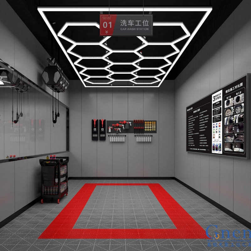 Kit 14 LED Hexagonal 562,5W avec cadre 110lm/w