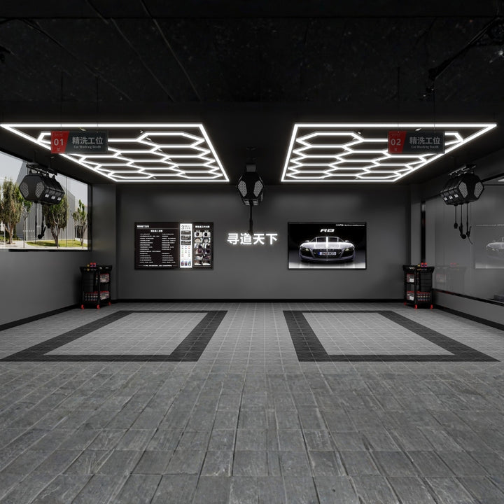 Kit 14 LED Hexagonal 562,5W avec cadre 110lm/w