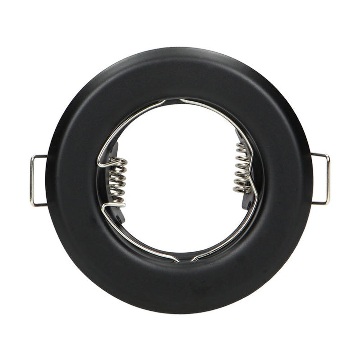 Support Spot GU10/MR16 Encastrable Rond Acier Noir