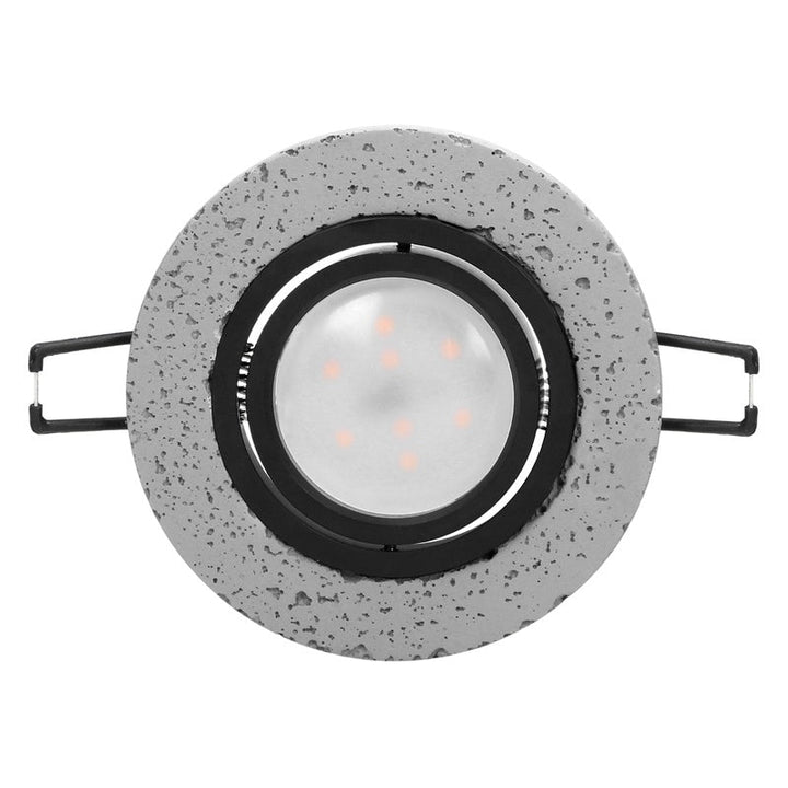 Support Spot GU10/MR16 Encastrable Rond Orientable Béton