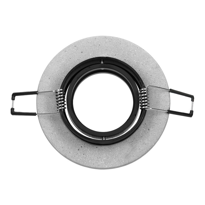 Support Spot GU10/MR16 Encastrable Rond Orientable Béton
