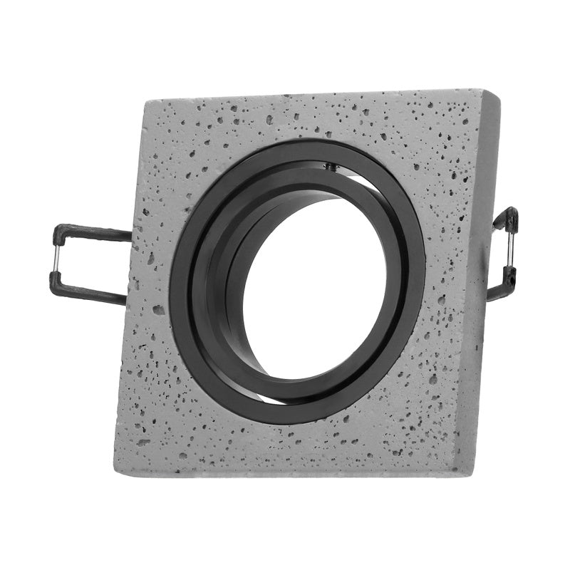 Support Spot GU10/MR16 Encastrable Carré Orientable Béton