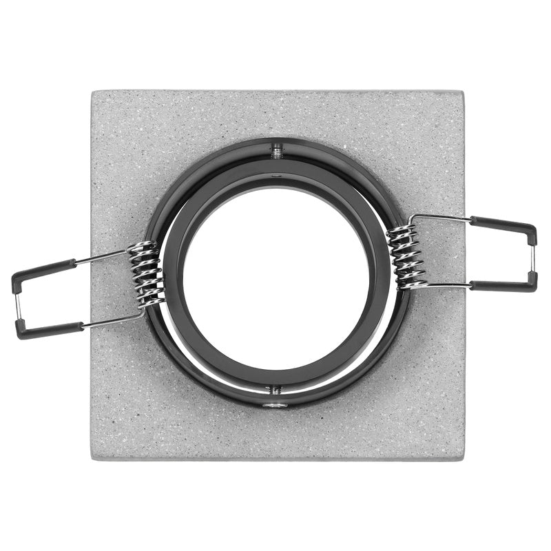 Support Spot GU10/MR16 Encastrable Carré Orientable Béton