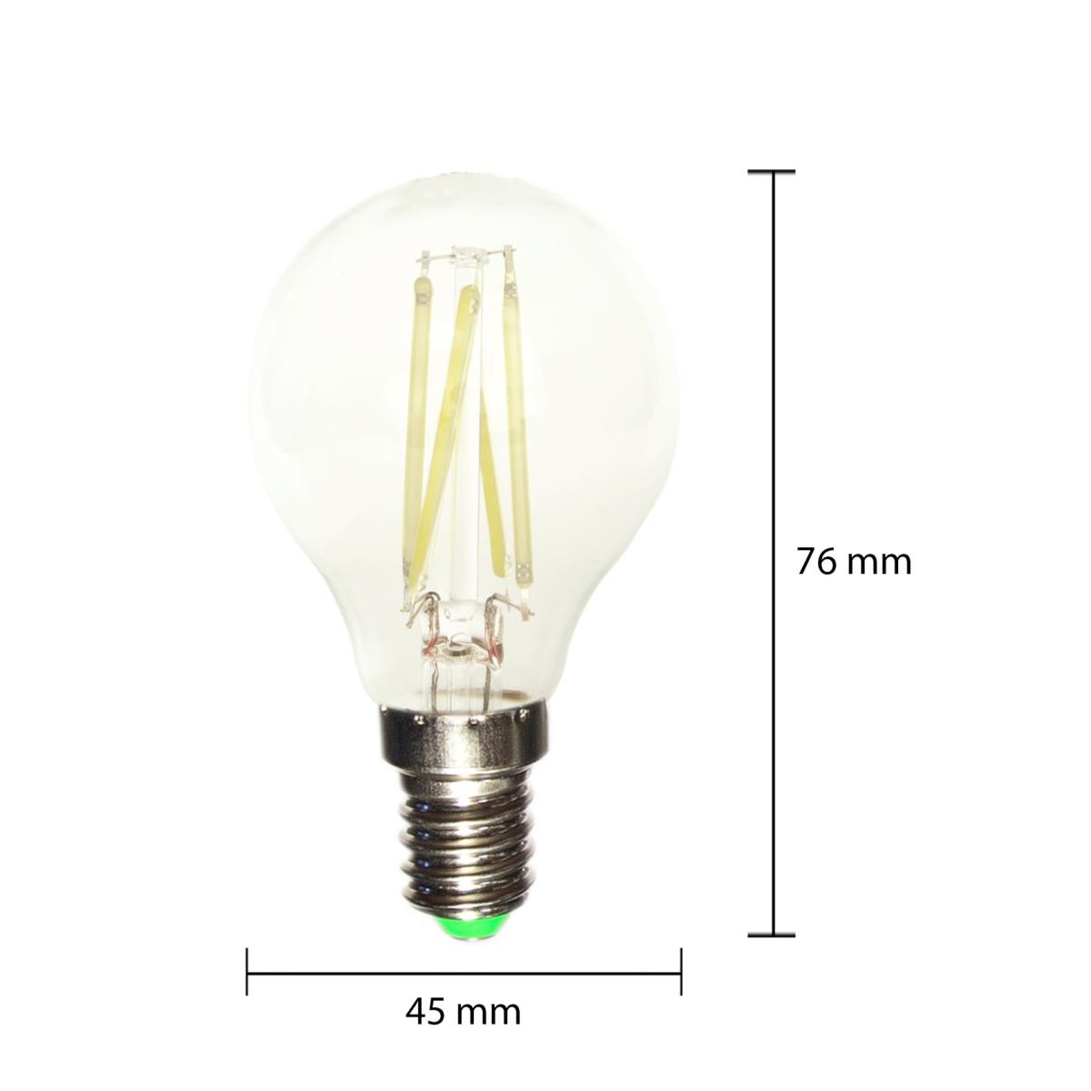 E14 LED-Glühlampe 6W 220V G45 COB 360° Classic