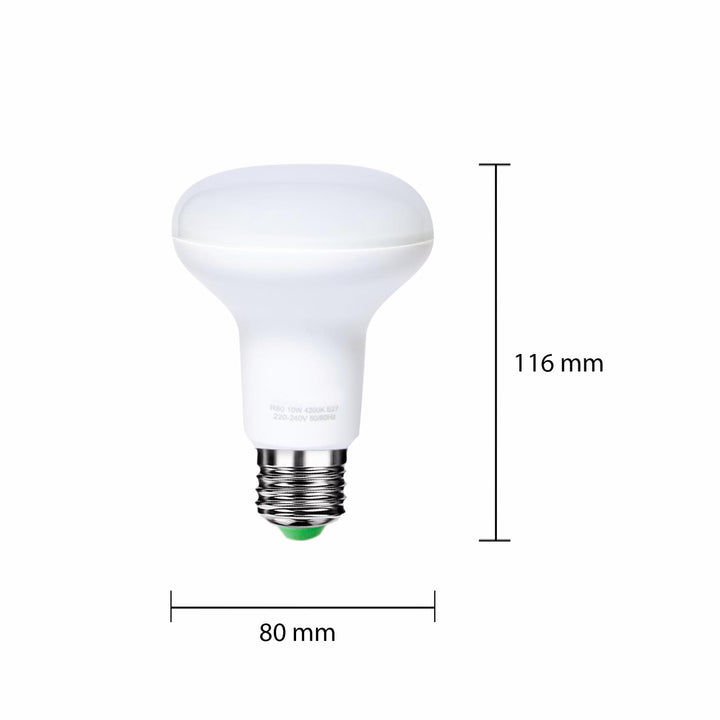 Ampoule E27 LED 10W 220V R80 120°