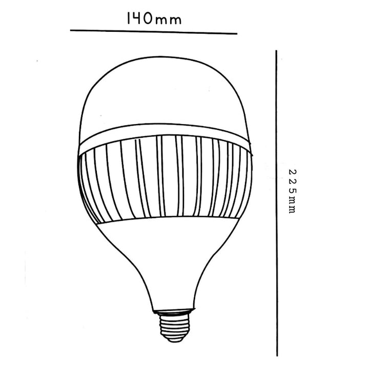 80W Industriële LED-lamp E27 270°