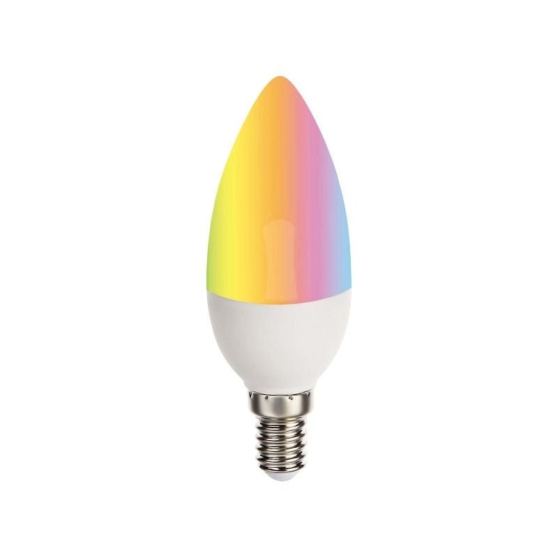 Ampoule LED Connectée Wifi E14 5.5W RGBW C37 (Pack de 5)