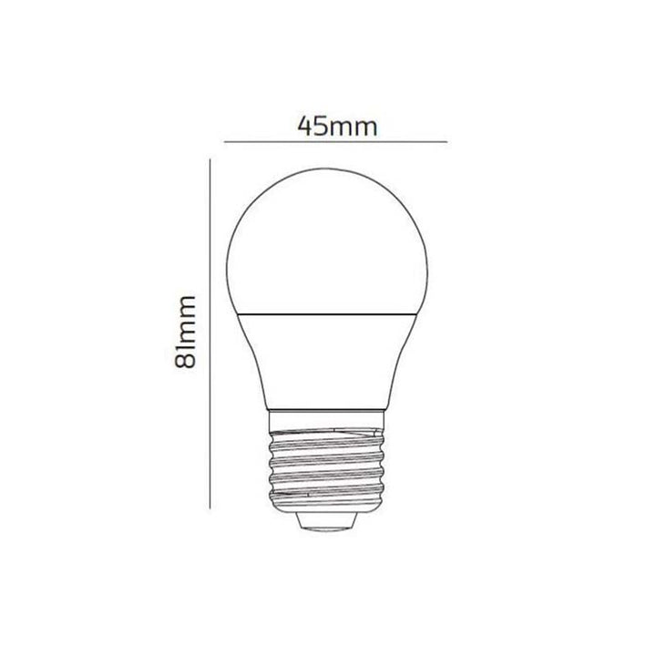 Ampoule LED Connectée Wifi E27 4.5W G45 RGBW (Pack de 10)