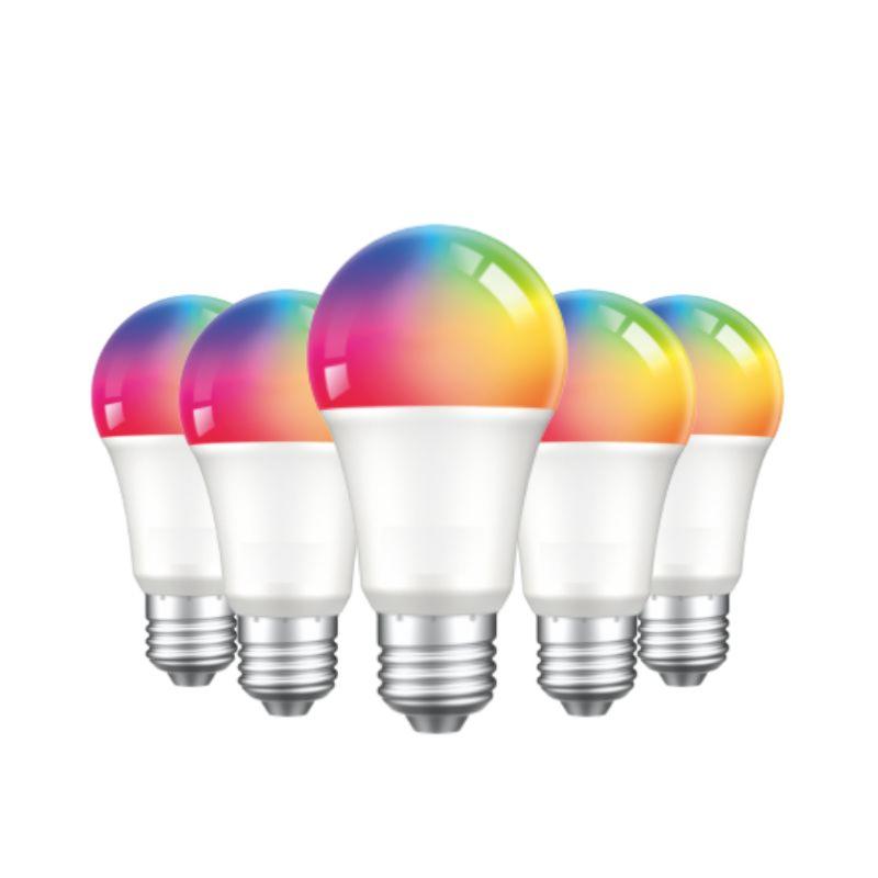 Ampoule LED Connectée Wifi E27 4.5W G45 RGBW (Pack de 5)