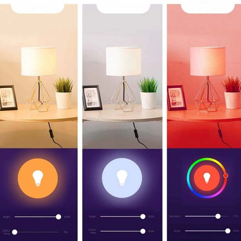 Ampoule LED Connectée Wifi E27 9W RGBW A60 (Pack de 10)