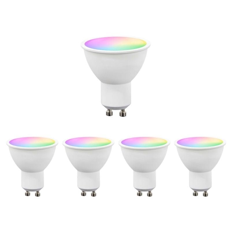 Ampoule LED Connectée Wifi GU10 5W RGBW (Pack de 5)