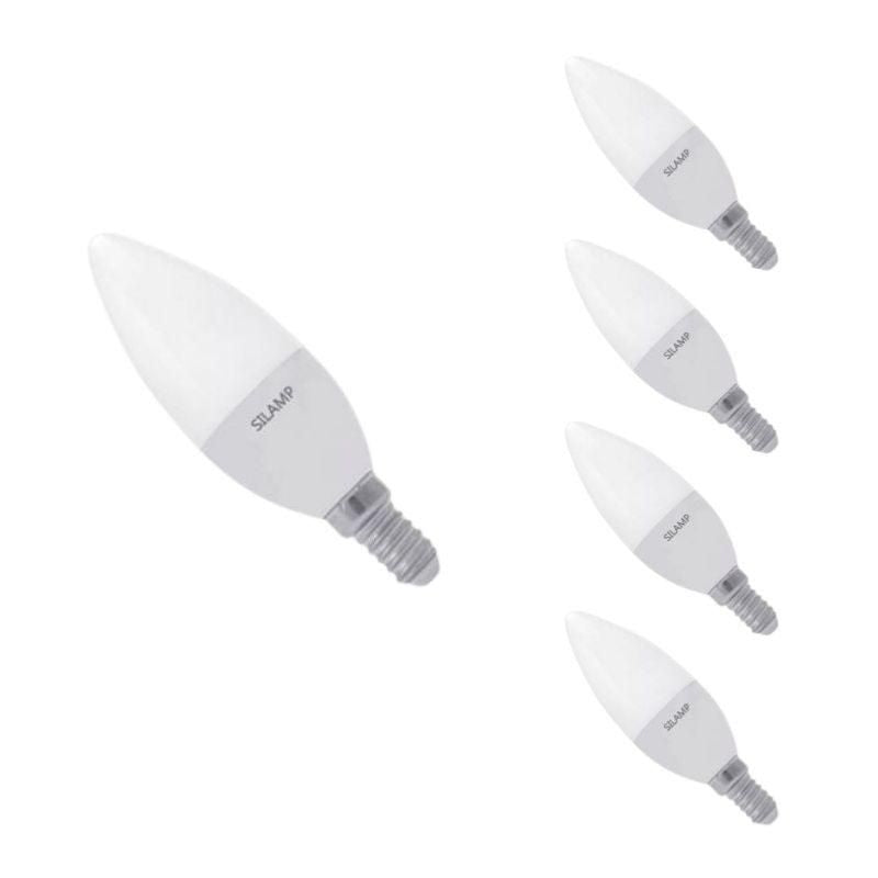 Ampoule E14 LED 8W 220V C37 180° (Pack de 5)