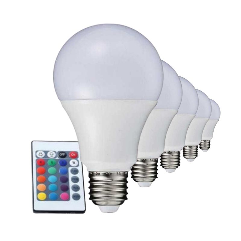 E27 LED 5W 220V RGB -lamp