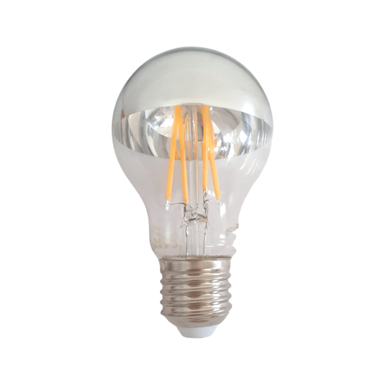 Ampoule E27 LED Filament 7W A60 Reflet Argent