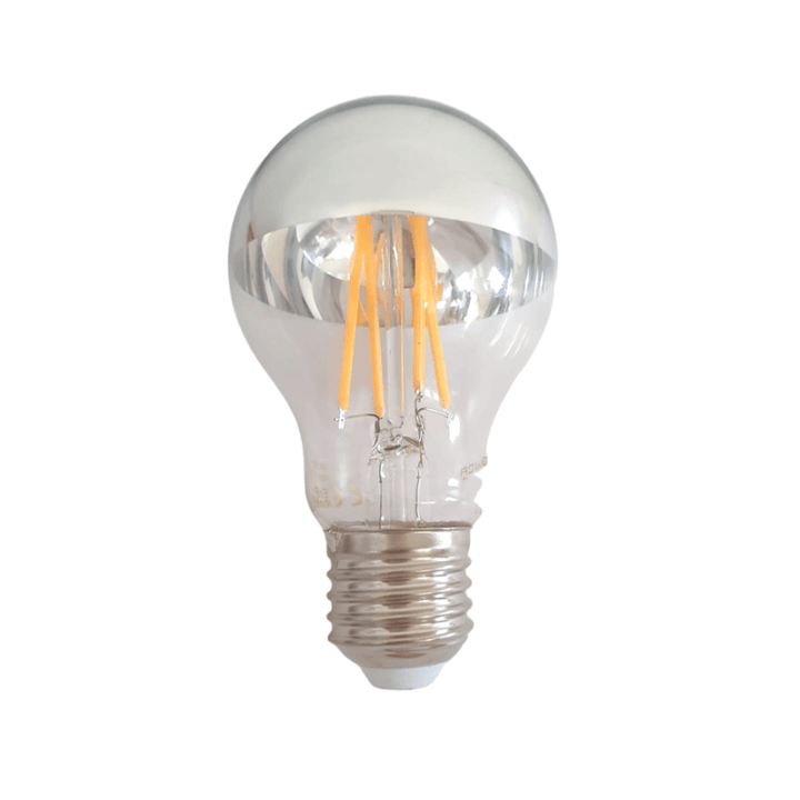 Ampoule E27 LED Filament 7W A60 Reflet Argent