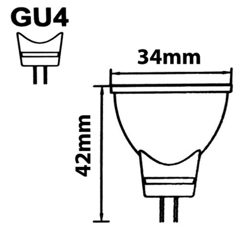 Ampoule LED GU4 / MR11 4W 12V (Pack de 10)