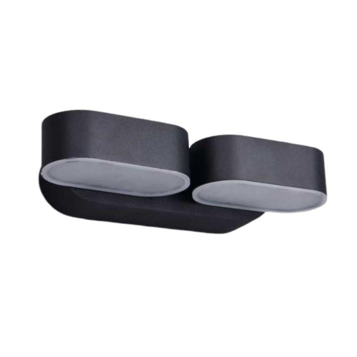 Applique Murale LED 2x6W IP54 Orientable Noir