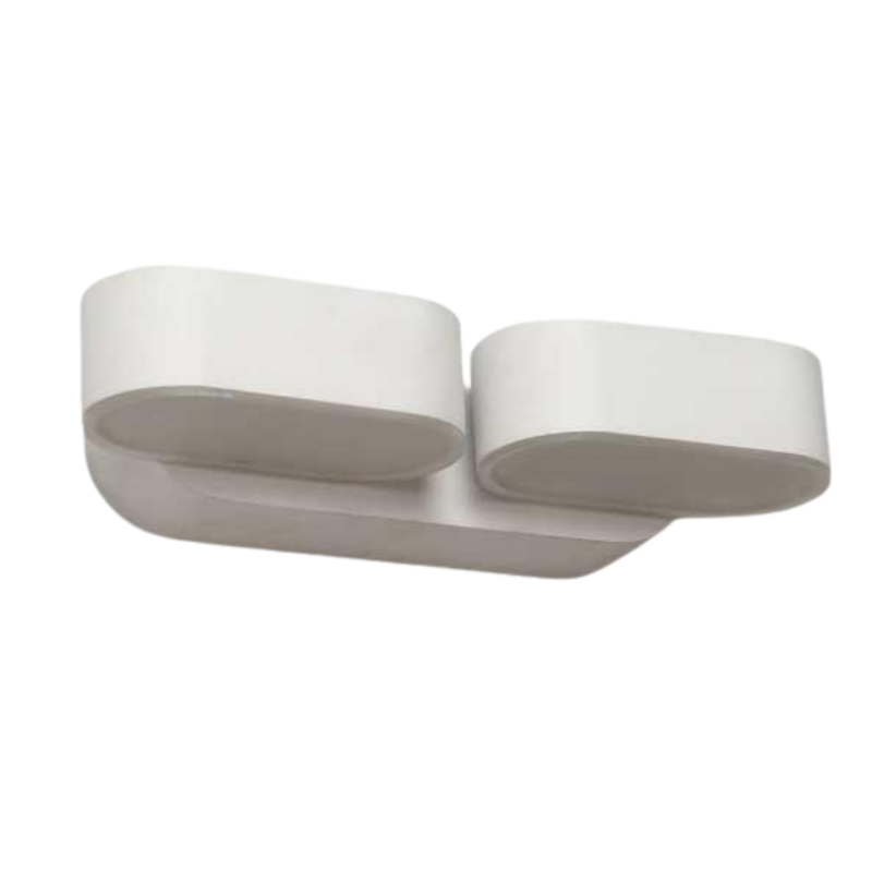 Applique Murale LED 2x6W IP54 Orientable Blanc