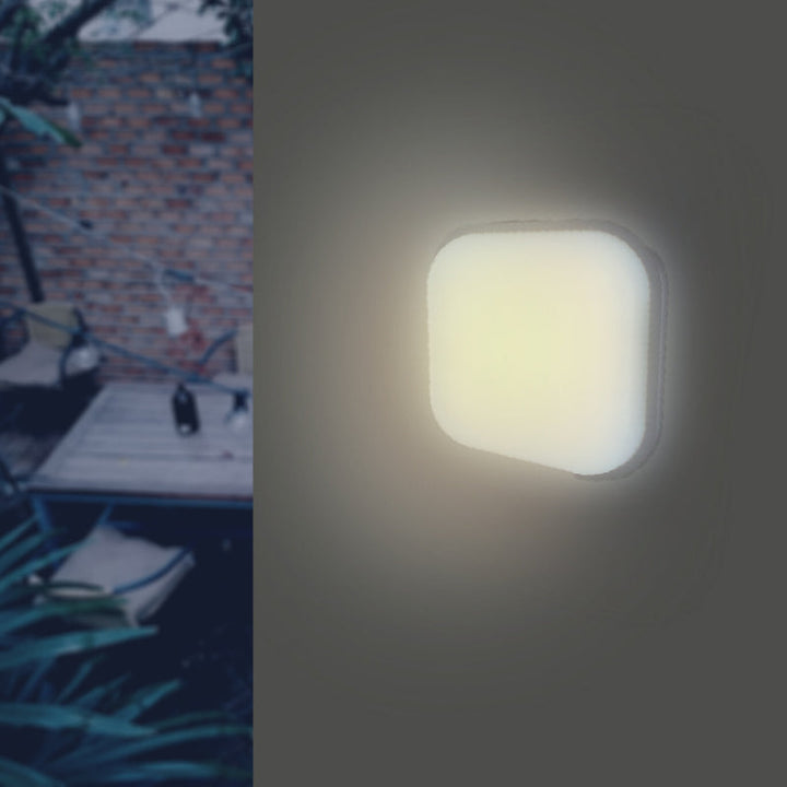 Applique LED Murale 20W BLANC Carré IP65 (Pack de 10)