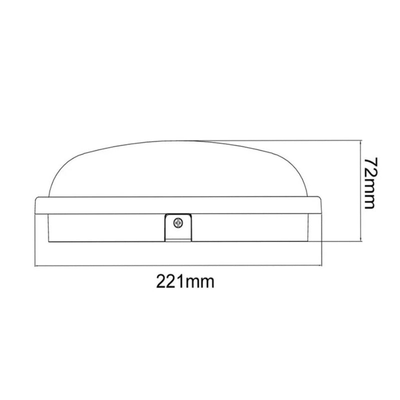 Applique LED Murale CCT 20W Blanche Hublot Ronde IP65 - 3000K/4000K/6500K