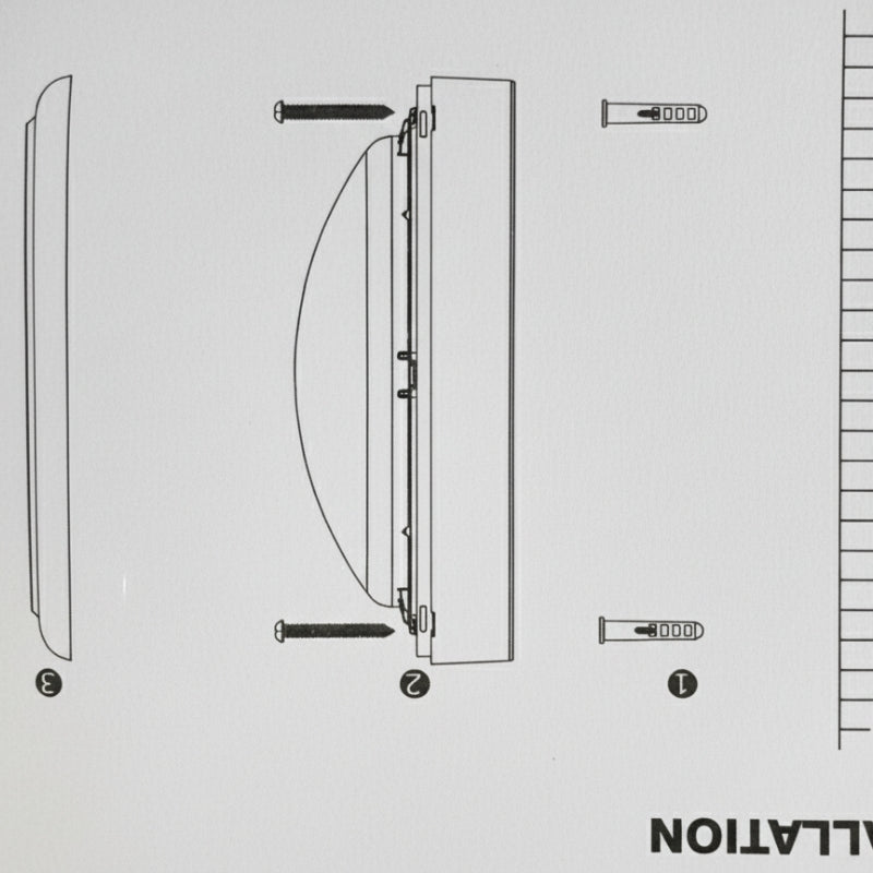 Applique Led Murale CCT 24W Blanche Hublot Rond - 3000K/4000K/6500K