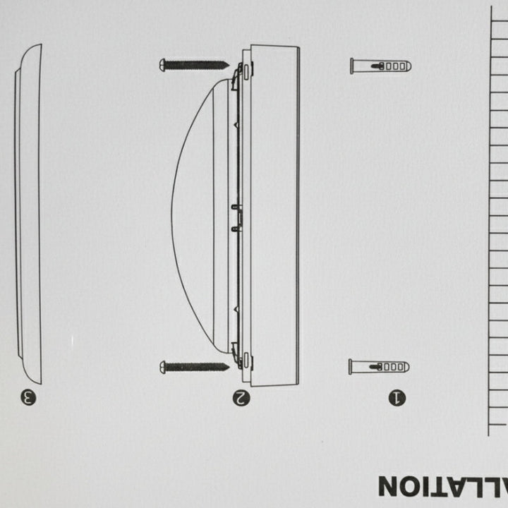 Applique Led Murale CCT 24W Blanche Hublot Rond - 3000K/4000K/6500K