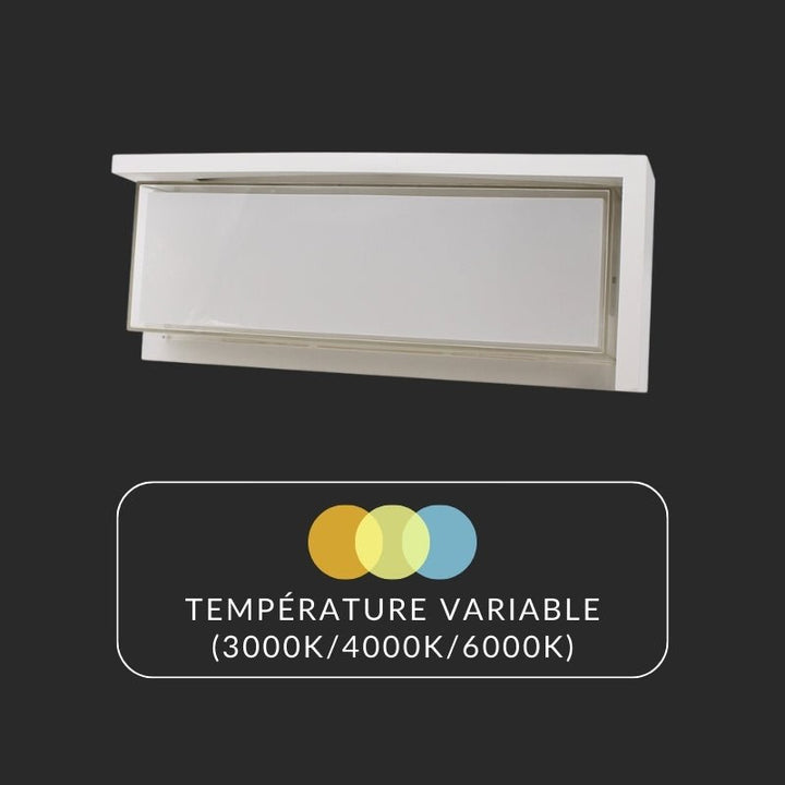 Applique LED Murale Extérieure Blanche 24W Température de Couleur Variable - 3000K/4000K/6000K