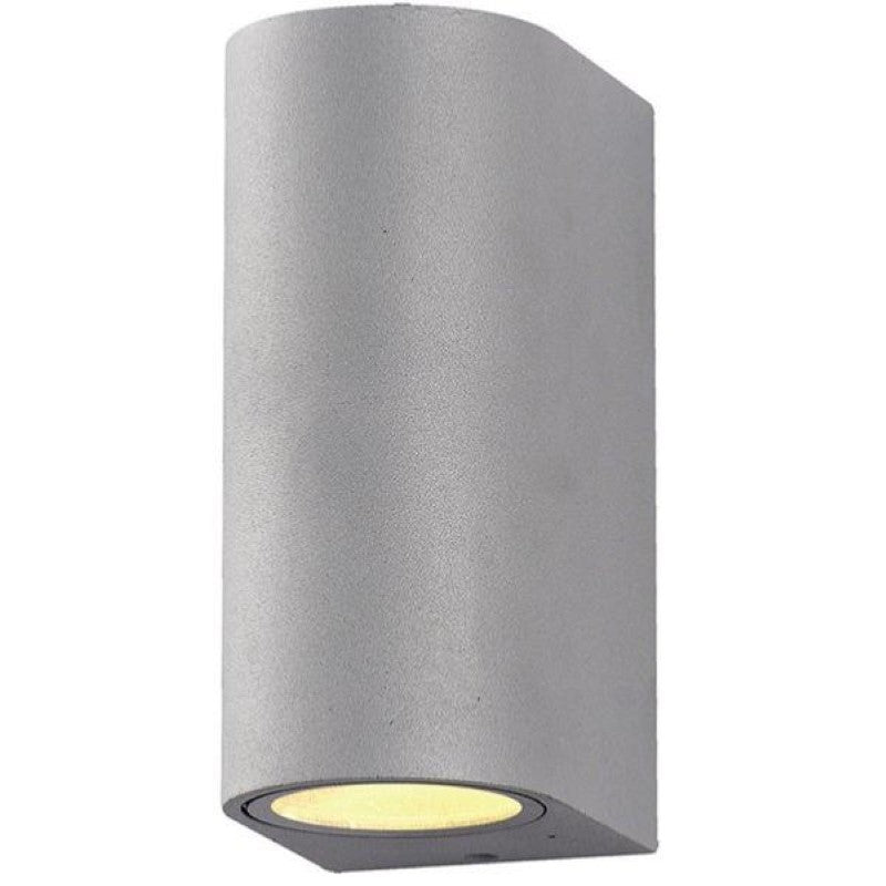 Applique Murale LED Gris IP44 Double Faisceau GU10