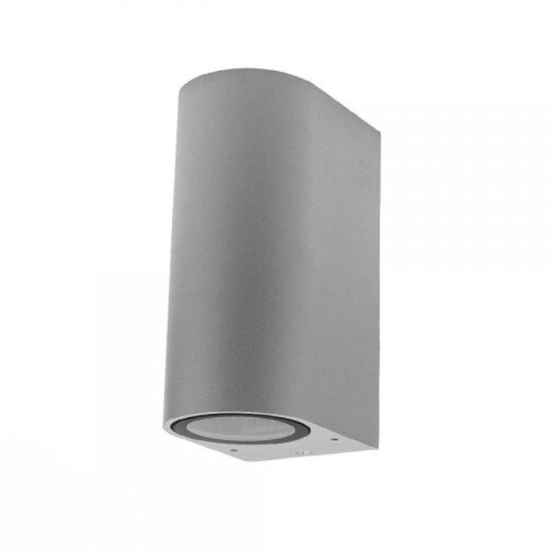 Applique Murale LED Gris IP44 Double Faisceau GU10