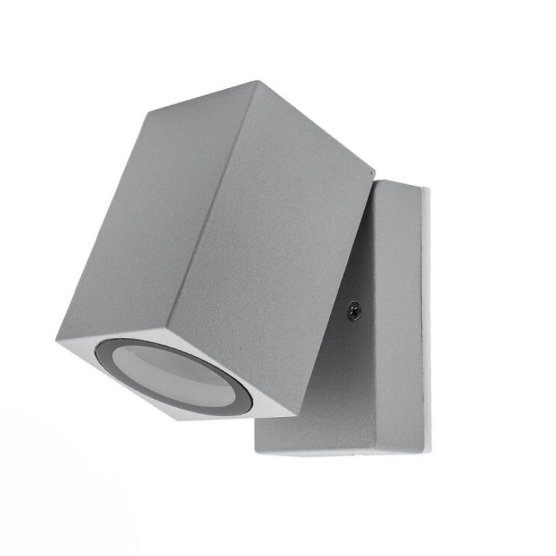 Applique Murale LED Gris IP44 Orientable pour Ampoule GU10